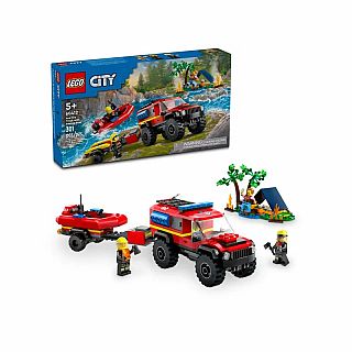 60412 LEGO® 4x4 Fire Truck with Rescue Boat 