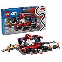 60443 LEGO® F1 Pit Stop & Pit Crew with Ferrari Car