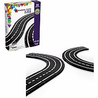 Xtras: Roads 12 Piece Magnatiles