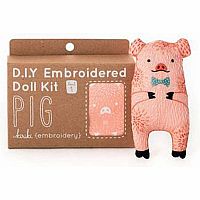 Pig Embroidery Kit 