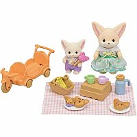 Sunny Picnic Fennec Fox Sister & Baby