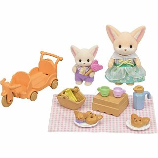 Sunny Picnic Fennec Fox Sister & Baby 