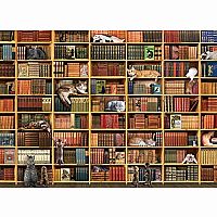 The Cat Library 1000 Piece Puzzle 