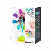 Sassy Whirling Waterfall Suction STEM Toy for Bathtime Fun & Learning