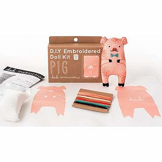 Pig Embroidery Kit 