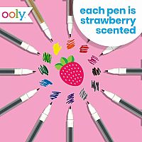 Very Berry Strawberry Scented Gel Pens - Set of 12