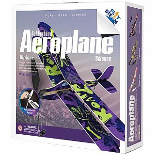 Rubber Band Aeroplane Biplane STEM Kit