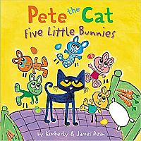 HB Pete The Cat and Five Little Bunnies 