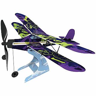 Rubber Band Aeroplane Biplane STEM Kit