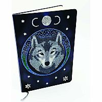 Lunar Wolf Notebook Kit Crystal Art 