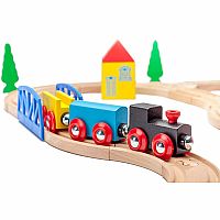 40 Piece Wooden Train Set