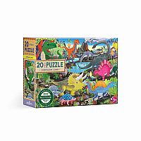 Land Of Dinosaurs 20 Piece Puzzle 