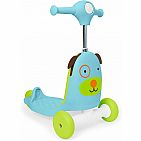 Skip Hop Kids 3-in-1 Ride On Scooter and Wagon Toy, Dog