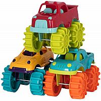 Battat Mini Monster Trucks – Set of 6 Mini Trucks