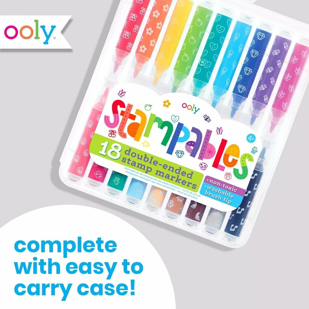 Stampables Double-Ended Stamp Markers - Set of 18 - Grandrabbit's Toys ...
