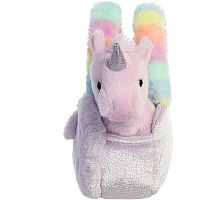 Unicorn Plushy Purple 6in. Carrier 