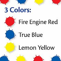 8oz Primary Washable Fingerpaint 3 Count