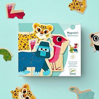 Mixanimo Mix & Match Wooden Animal Magnets