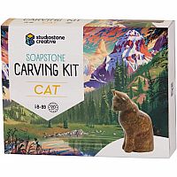 Cat Soapstone Carving Kit