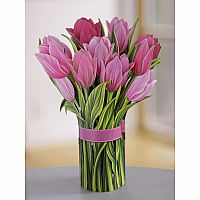 Festive Tulips Popup Card 