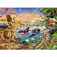 Savannah Jungle Water Hole 100 Piece Puzzle 