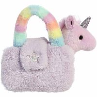 Unicorn Plushy Purple 6in. Carrier 