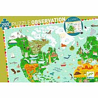 Observation Puzzles Around the World + booklet - 200pcs 