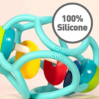 Blue Bolli Rattle Ball