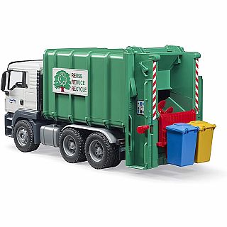 Man TGS Rear Loading Garbage Truck - Green