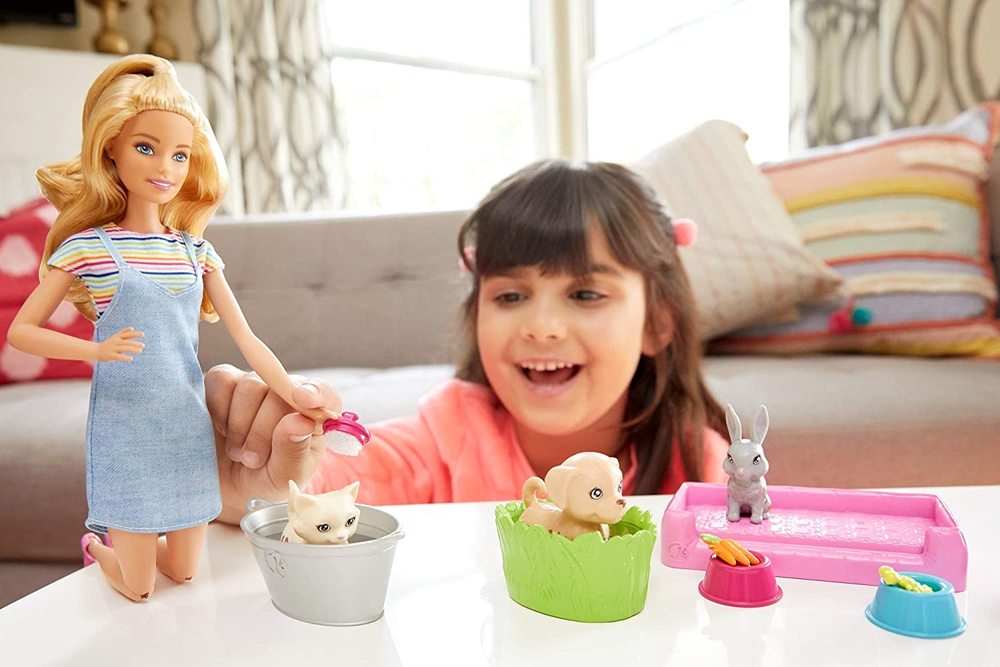Barbie play sale n wash pets
