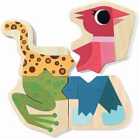 Mixanimo Mix & Match Wooden Animal Magnets