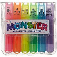 Mini Monsters Scented Markers, Set of 6