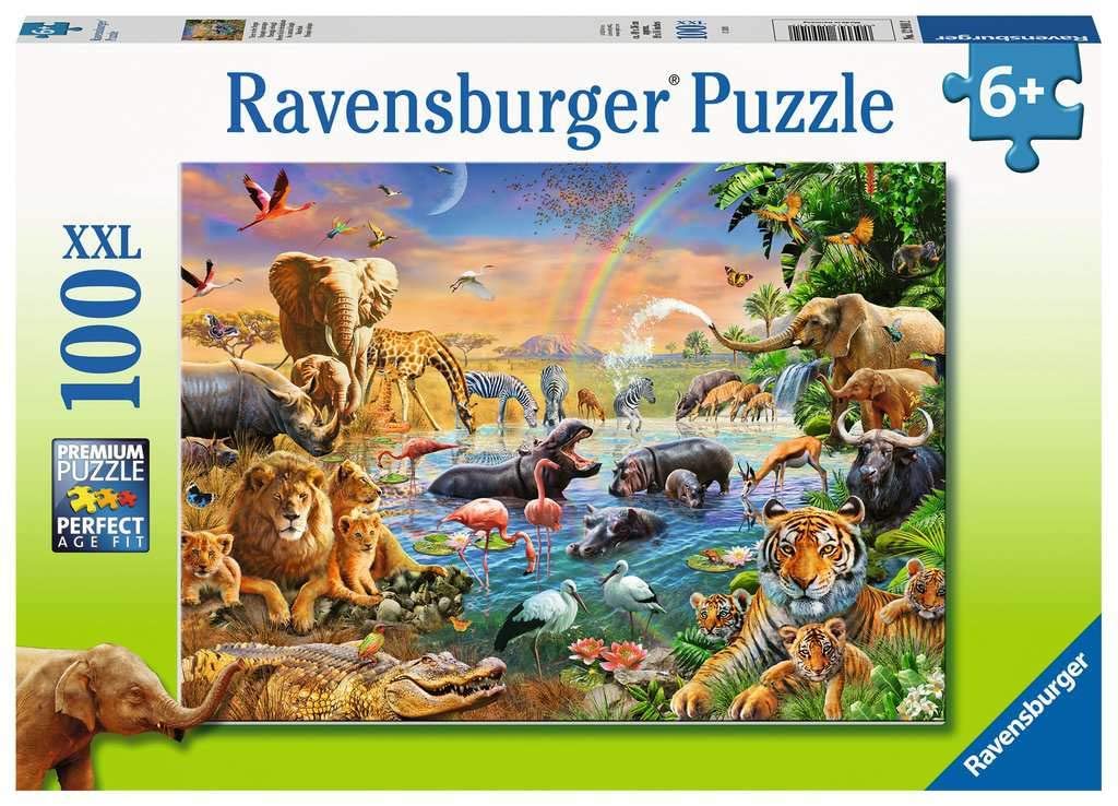 Savannah Jungle Waterhole - 100 piece