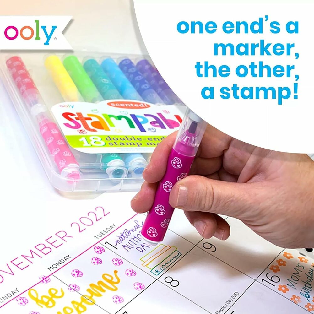 Stampables Double-Ended Stamp Markers - Set of 18 - Grandrabbit's Toys ...