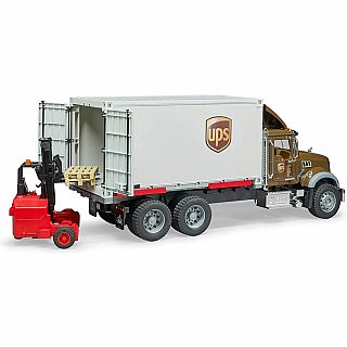 Mack Granite UPS Logistic Truck With Forklift 