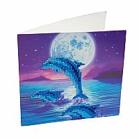Crystal Art Card Kit: Dolphins