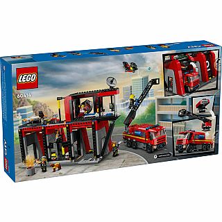 Fire Station with Fire Truck