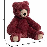 Burgundy Humphrey Bear 11 Inch 