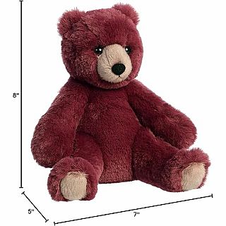 Burgundy Humphrey Bear 11 Inch 