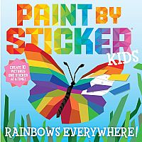 PB Rainbows Everywhere: Kids Paint By Sticker 