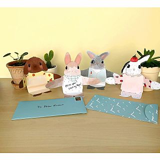 Snuggle Bunnies Notecards