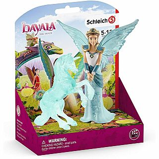Eyela with Unicorn Ice Sculpture 