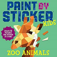 Paint by Sticker Kids: Zoo Animals: Create 10 Pictures One Sticker at a Time! Paperback