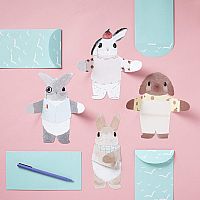 Snuggle Bunnies Notecards