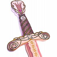 Liontouch Medieval Queen Rosa Foam Toy Sword for Kids