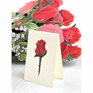 Red Roses Popup Card 