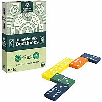 Double Six Dominoes Wooded: Mindful Classics 