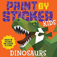 Dinosaurs Paint by Sticker Kids Paperback