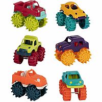 Battat Mini Monster Trucks – Set of 6 Mini Trucks