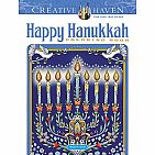 Creative Haven Happy Hanukkah Coloring Book Paperback